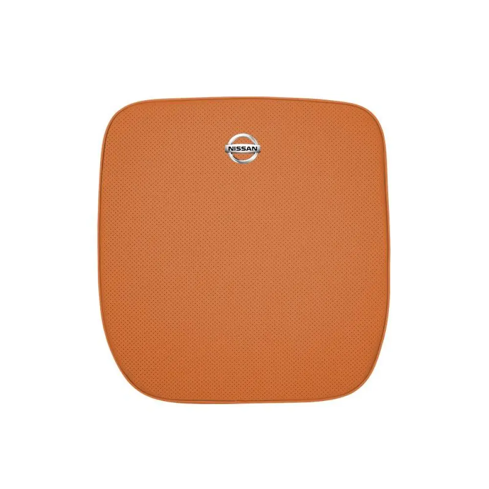 Suitable For Bluebird-Sylphy Car Nappa Memory Foam Seat Headrest Lumbar Pillow Orange