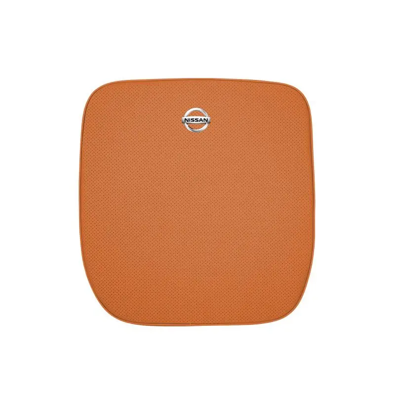 Suitable For Bluebird-Sylphy Car Nappa Memory Foam Seat Headrest Lumbar Pillow Orange