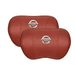 Suitable For Bluebird-Sylphy Car Nappa Memory Foam Seat Headrest Lumbar Pillow Red