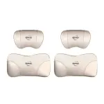 Suitable For Bluebird-Sylphy Car Nappa Memory Foam Seat Headrest Lumbar Pillow White