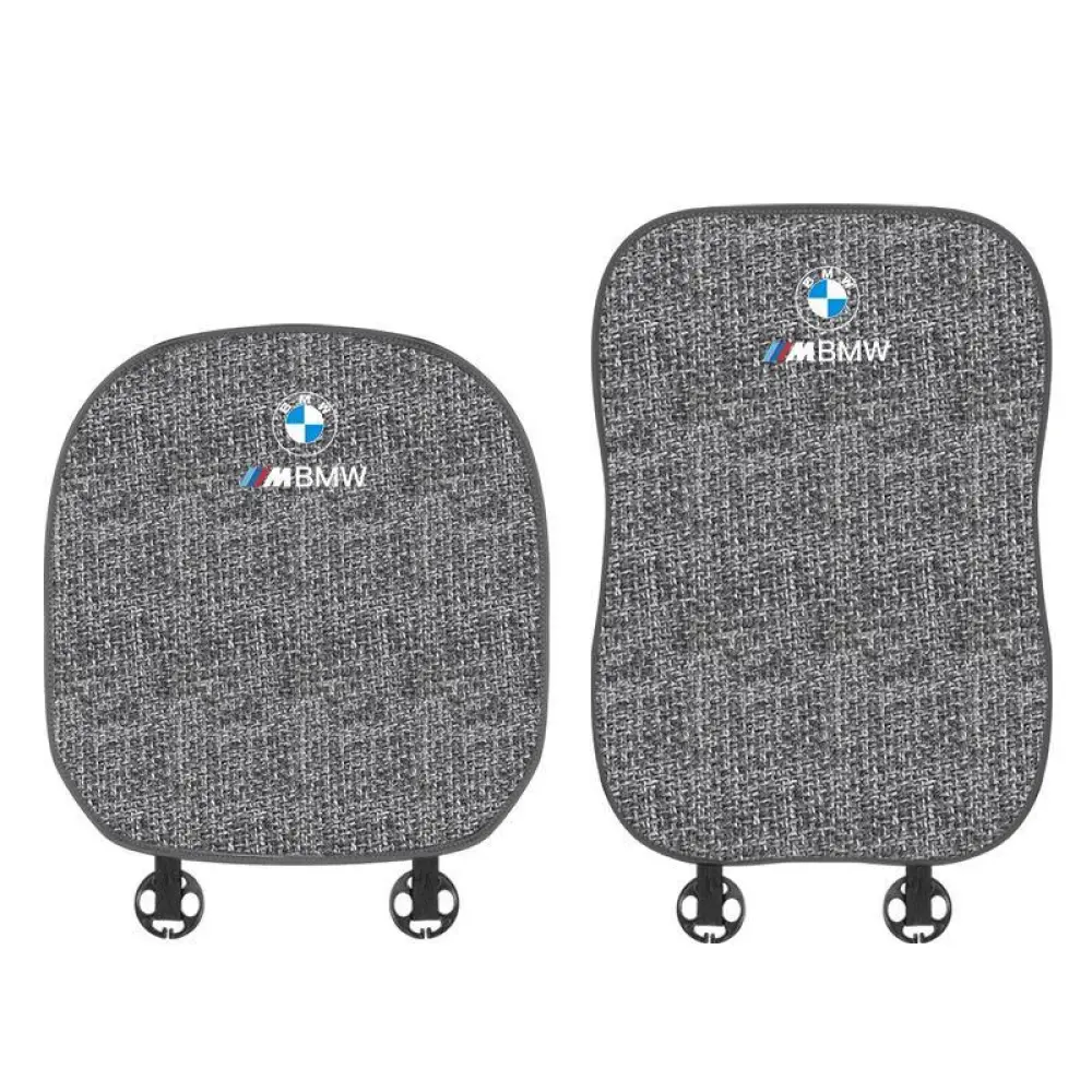 Suitable For BMW Car Linen Back Cushion Seat Cushion Gray