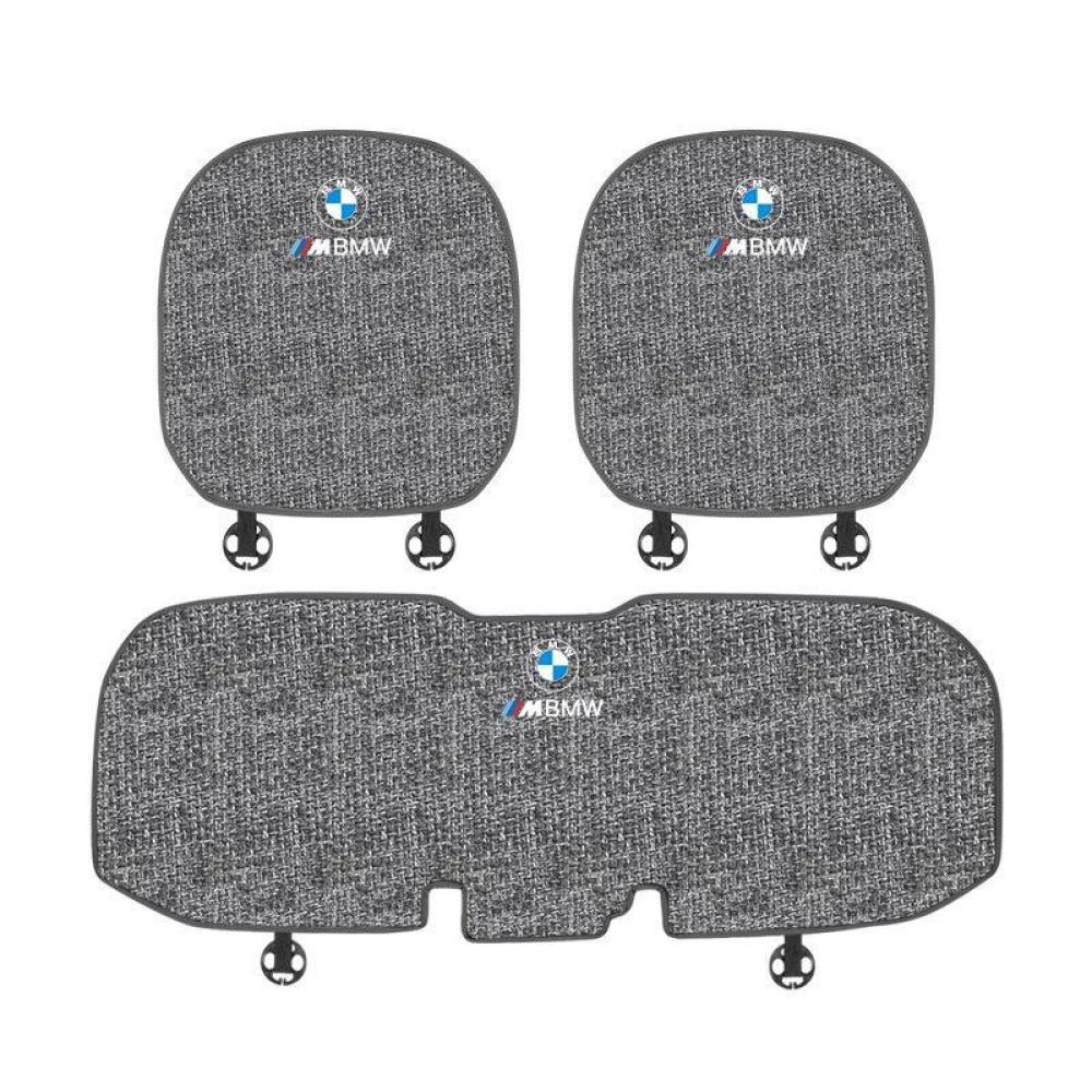 Suitable For BMW Car Linen Back Cushion Seat Cushion Gray