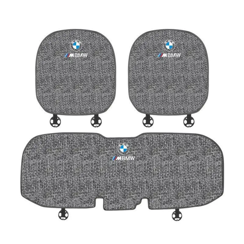 Suitable For BMW Car Linen Back Cushion Seat Cushion Gray