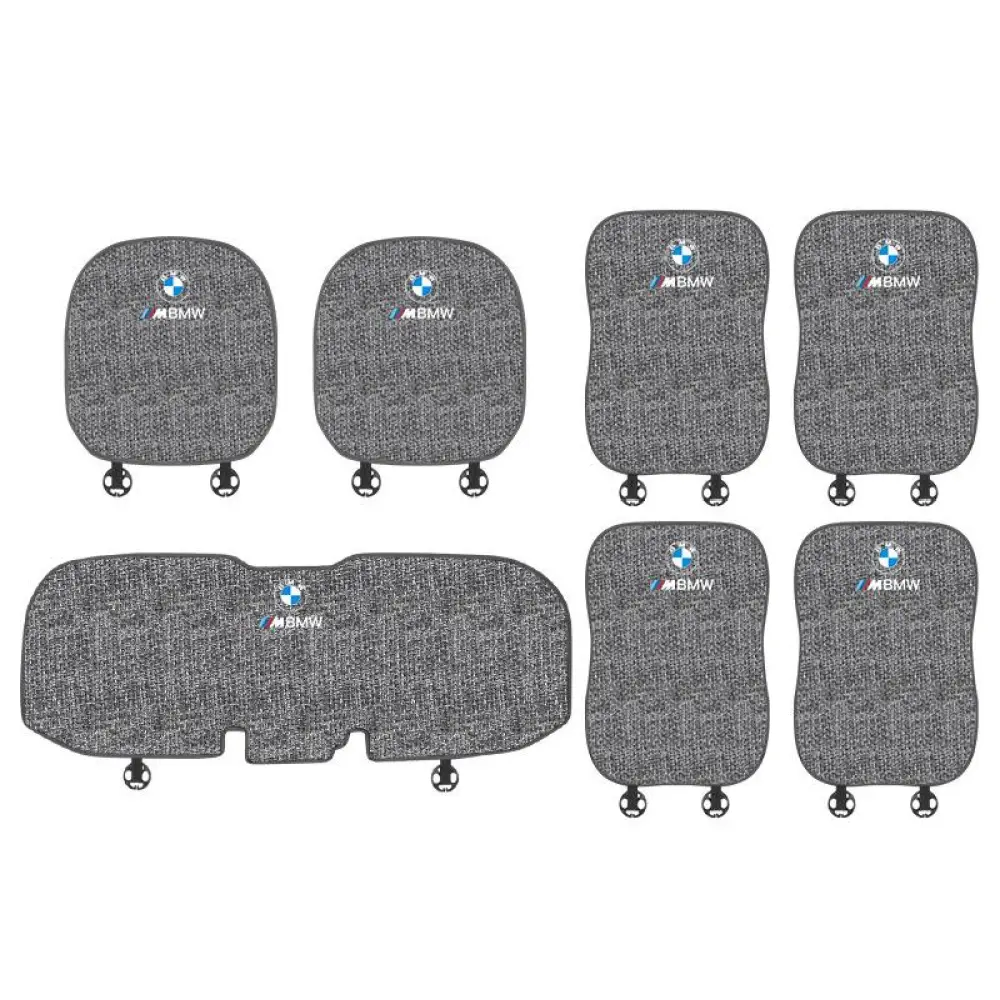 Suitable For BMW Car Linen Back Cushion Seat Cushion Gray