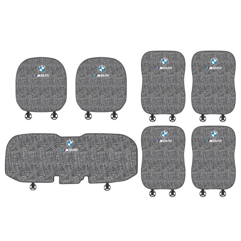 Suitable For BMW Car Linen Back Cushion Seat Cushion Gray
