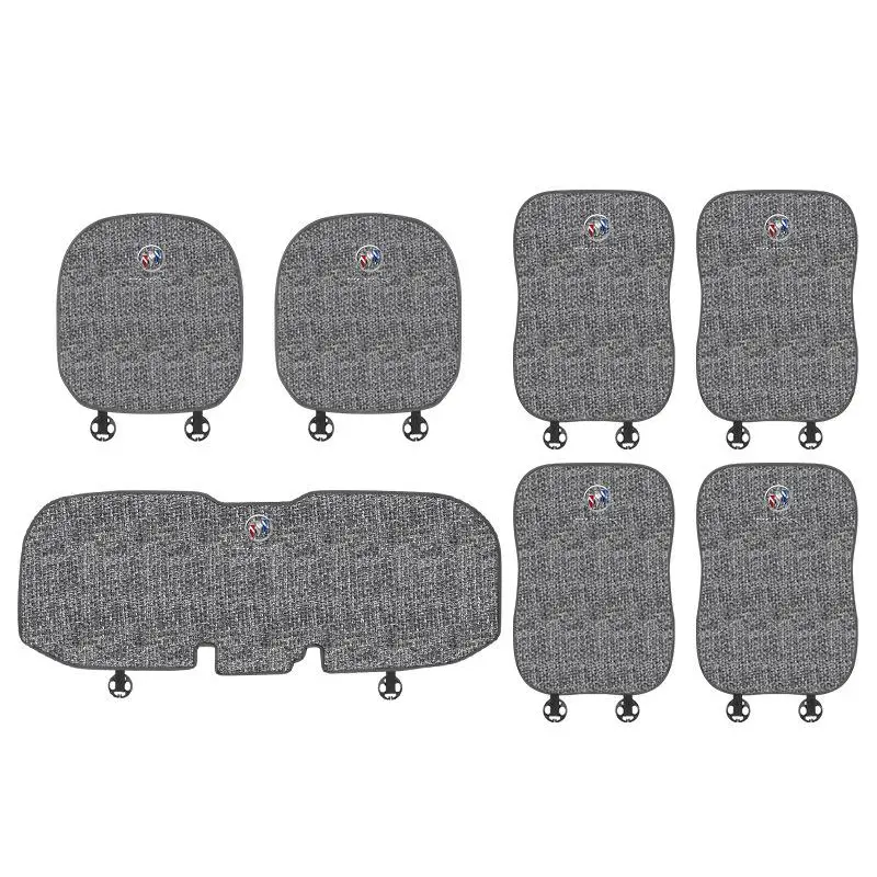 Suitable For Buick Car Linen Back Cushion Seat Cushion Gray