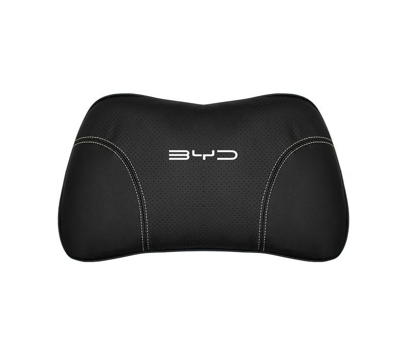 Suitable For Byd Car Nappa Memory Foam Seat Headrest Lumbar Pillow Black