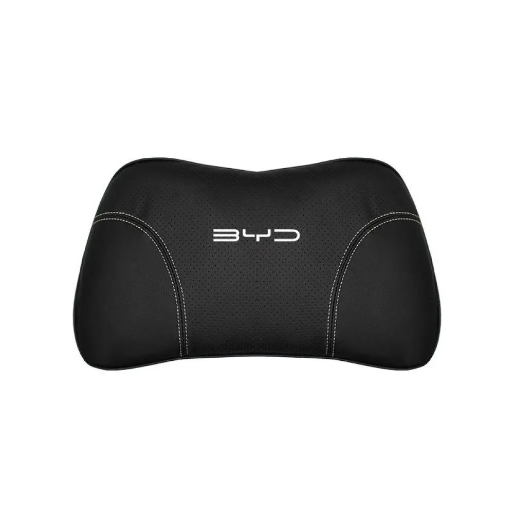 Suitable For Byd Car Nappa Memory Foam Seat Headrest Lumbar Pillow Black