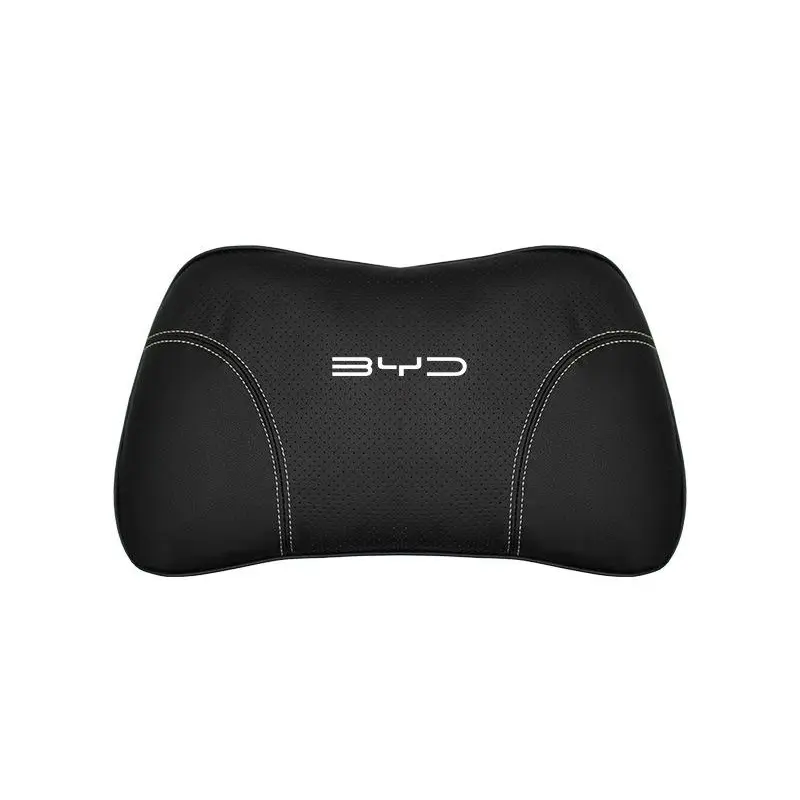 Suitable For Byd Car Nappa Memory Foam Seat Headrest Lumbar Pillow Black