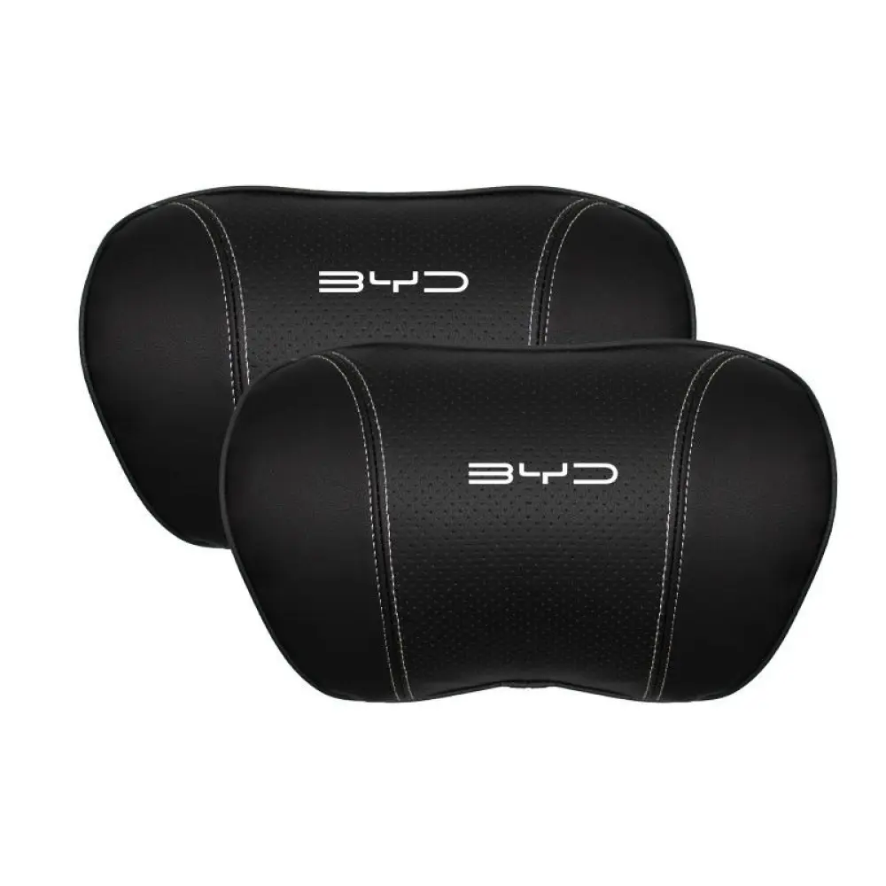 Suitable For Byd Car Nappa Memory Foam Seat Headrest Lumbar Pillow Black