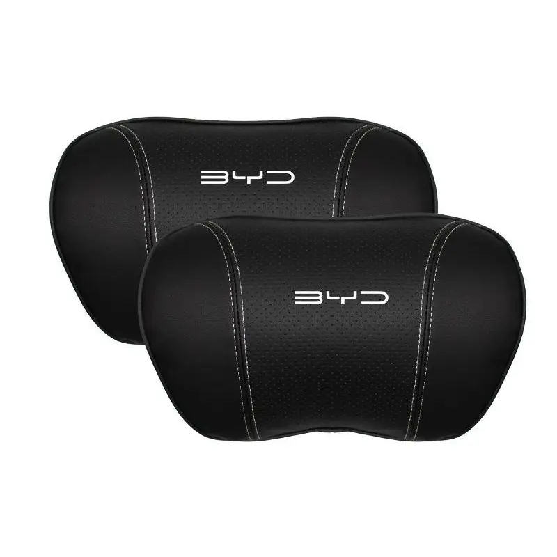 Suitable For Byd Car Nappa Memory Foam Seat Headrest Lumbar Pillow Black