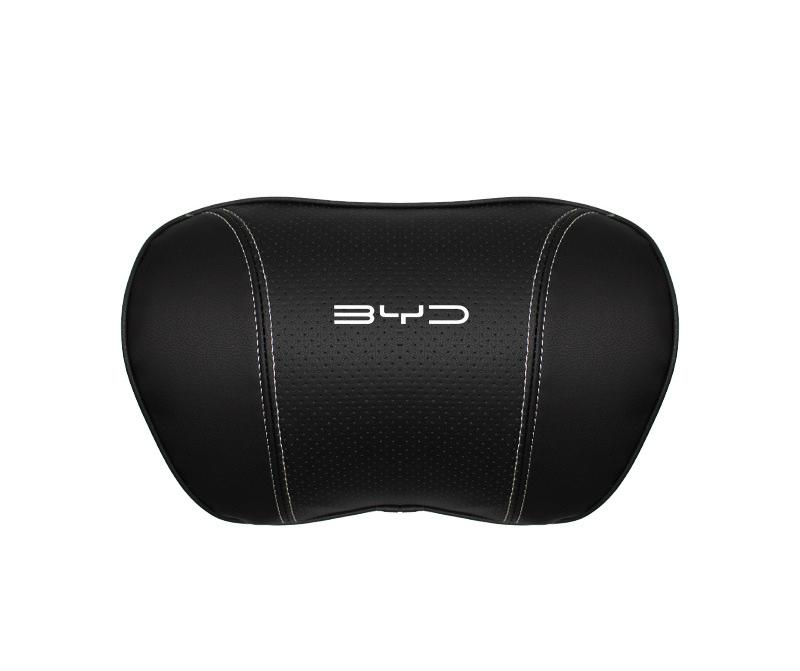 Suitable For Byd Car Nappa Memory Foam Seat Headrest Lumbar Pillow Black