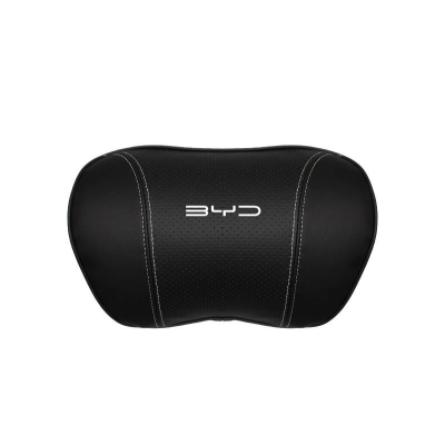 Suitable For Byd Car Nappa Memory Foam Seat Headrest Lumbar Pillow Black 02