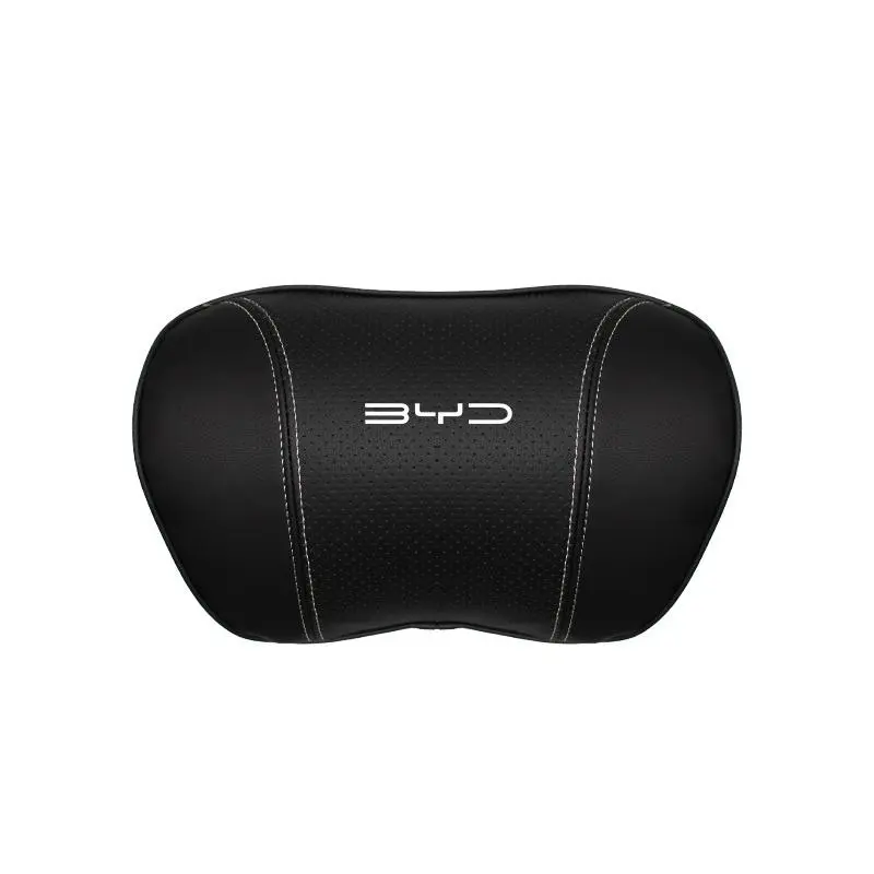 Suitable For Byd Car Nappa Memory Foam Seat Headrest Lumbar Pillow Black