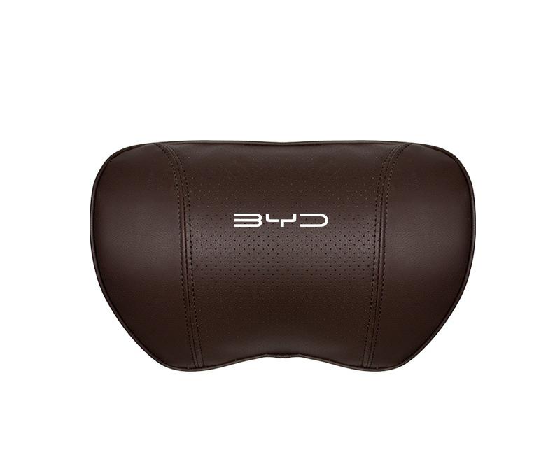Suitable For Byd Car Nappa Memory Foam Seat Headrest Lumbar Pillow Brown