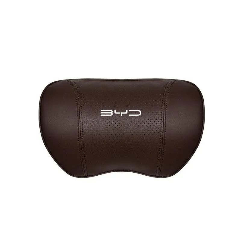 Suitable For Byd Car Nappa Memory Foam Seat Headrest Lumbar Pillow Brown