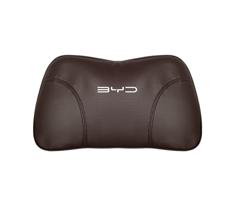 Suitable For Byd Car Nappa Memory Foam Seat Headrest Lumbar Pillow Brown