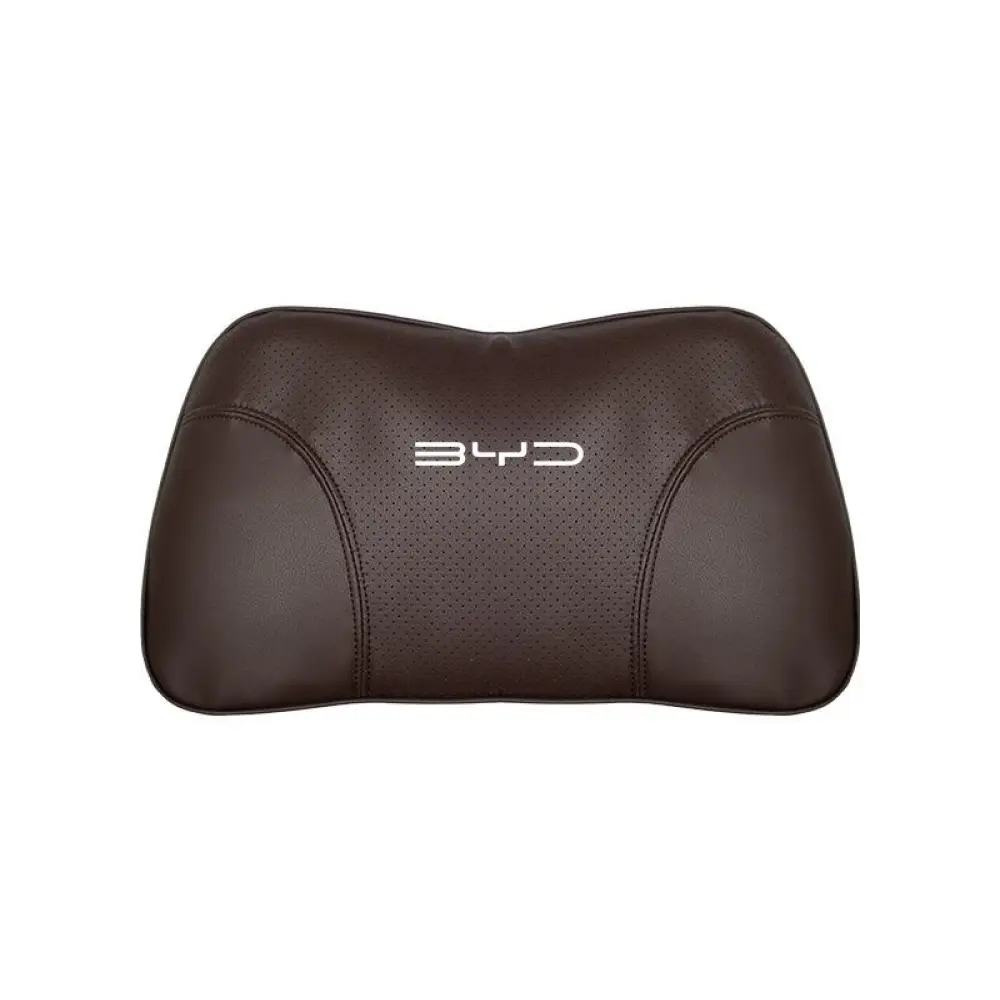 Suitable For Byd Car Nappa Memory Foam Seat Headrest Lumbar Pillow Brown