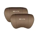 Suitable For Byd Car Nappa Memory Foam Seat Headrest Lumbar Pillow Coffee Color