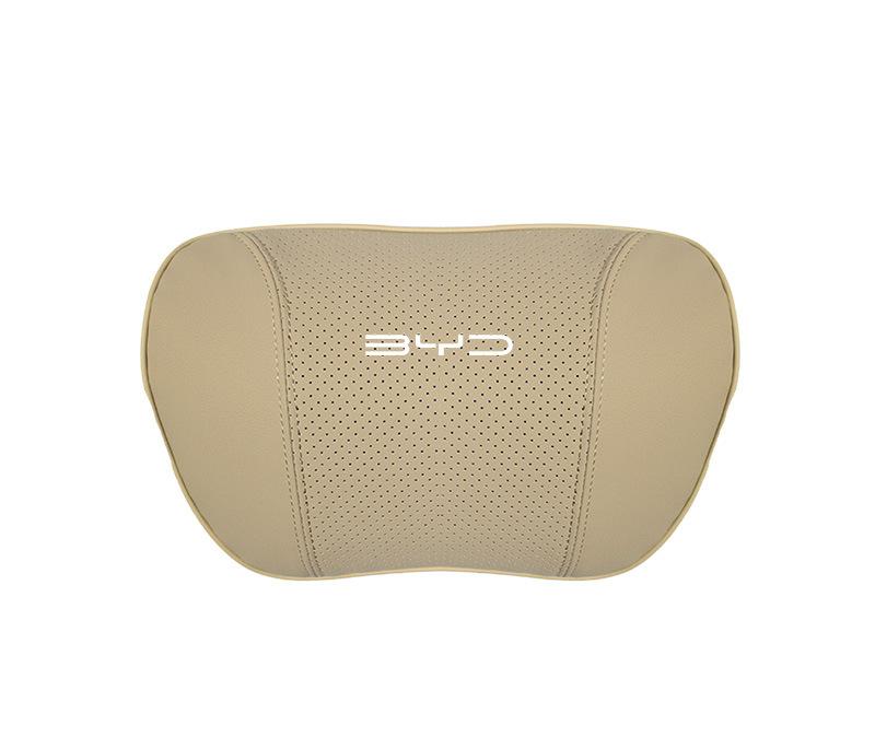 Suitable For Byd Car Nappa Memory Foam Seat Headrest Lumbar Pillow Off-White