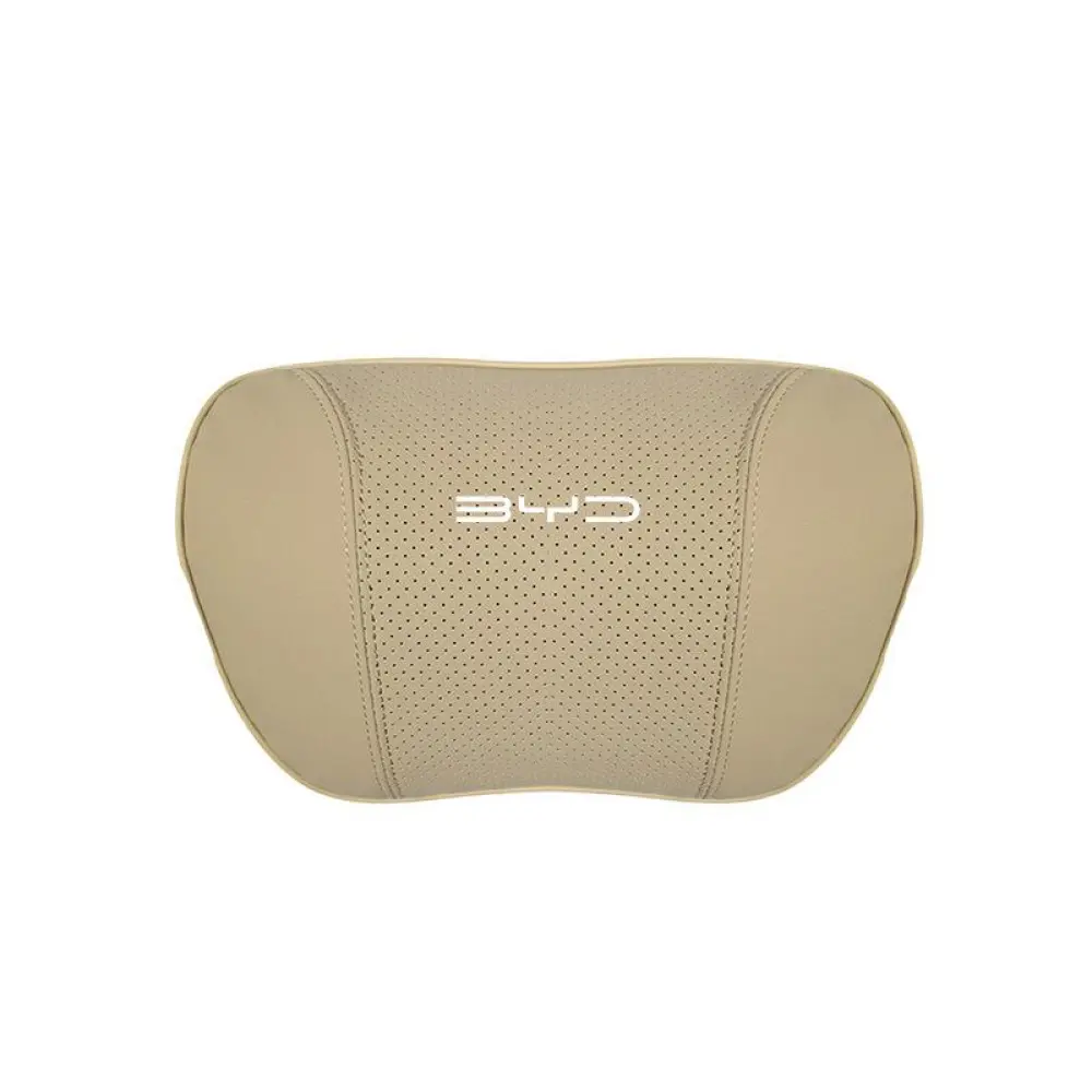 Suitable For Byd Car Nappa Memory Foam Seat Headrest Lumbar Pillow Off-White
