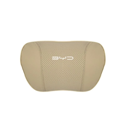 Suitable For Byd Car Nappa Memory Foam Seat Headrest Lumbar Pillow Off-White 02
