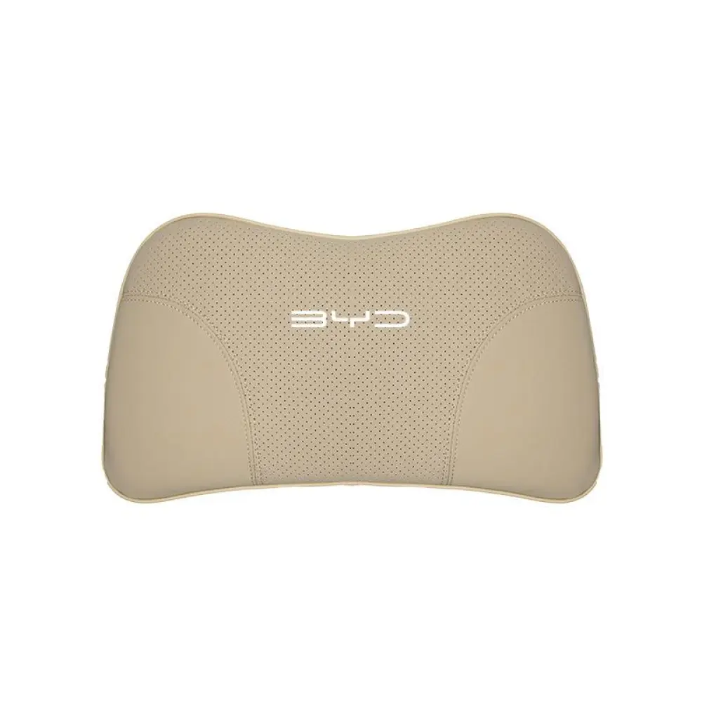 Suitable For Byd Car Nappa Memory Foam Seat Headrest Lumbar Pillow Off-White