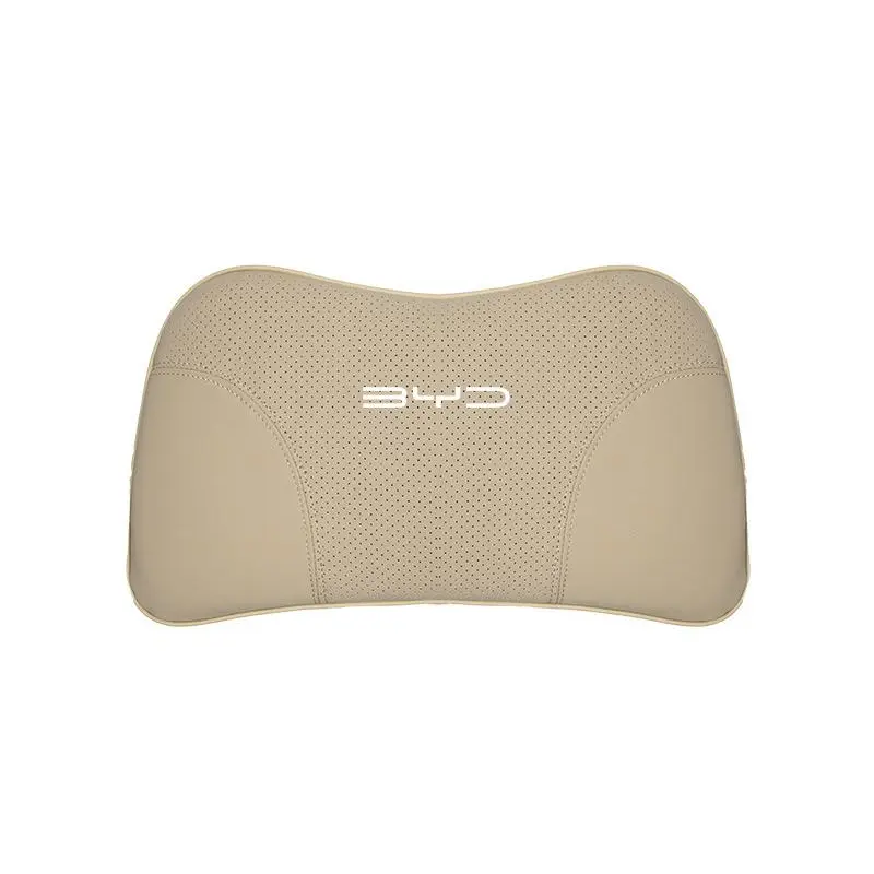 Suitable For Byd Car Nappa Memory Foam Seat Headrest Lumbar Pillow Off-White