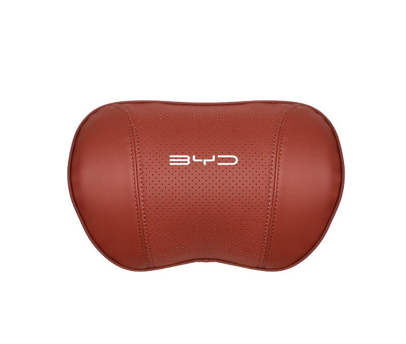 Suitable For Byd Car Nappa Memory Foam Seat Headrest Lumbar Pillow Red