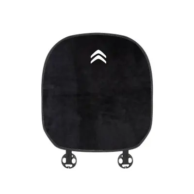 Suitable For Citroen Car Flannel Back Cushion Seat Cushion Black 02