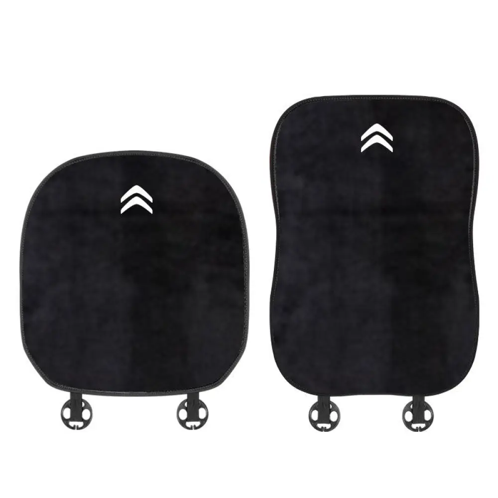 Suitable For Citroen Car Flannel Back Cushion Seat Cushion Black