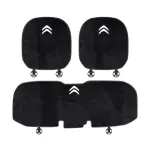 Suitable For Citroen Car Flannel Back Cushion Seat Cushion Black