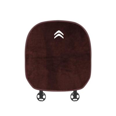 Suitable For Citroen Car Flannel Back Cushion Seat Cushion Brown 02