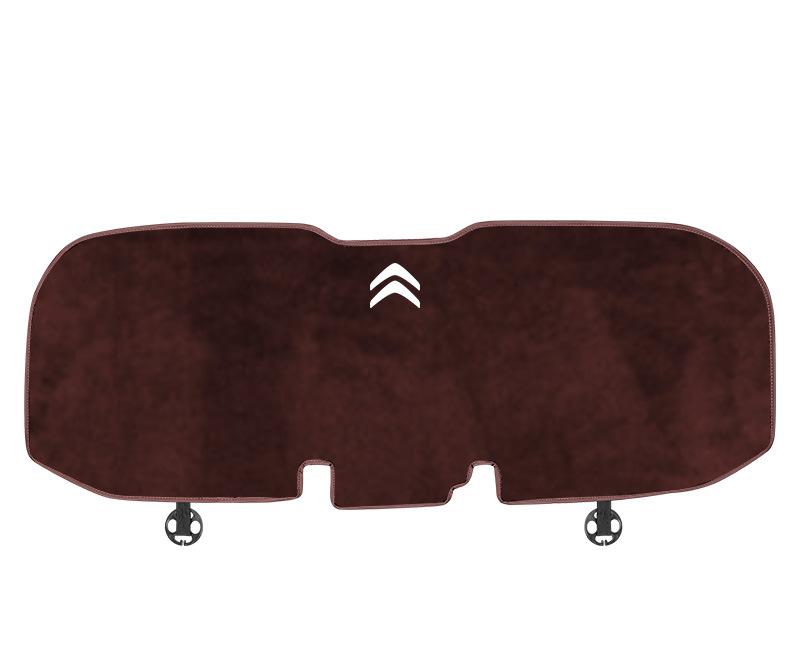 Suitable For Citroen Car Flannel Back Cushion Seat Cushion Brown