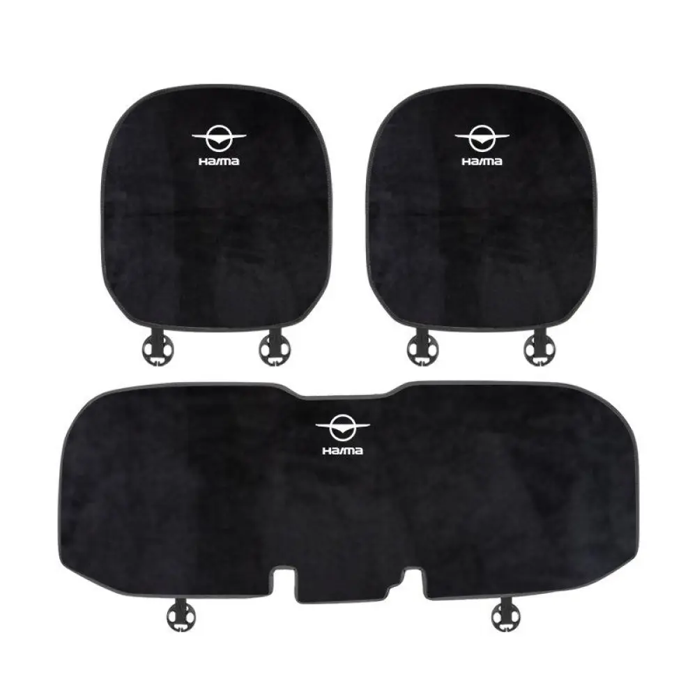 Suitable For FAWHaima Car Flannel Back Cushion Seat Cushion Black