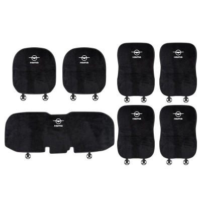 Suitable For FAWHaima Car Flannel Back Cushion Seat Cushion Black 01