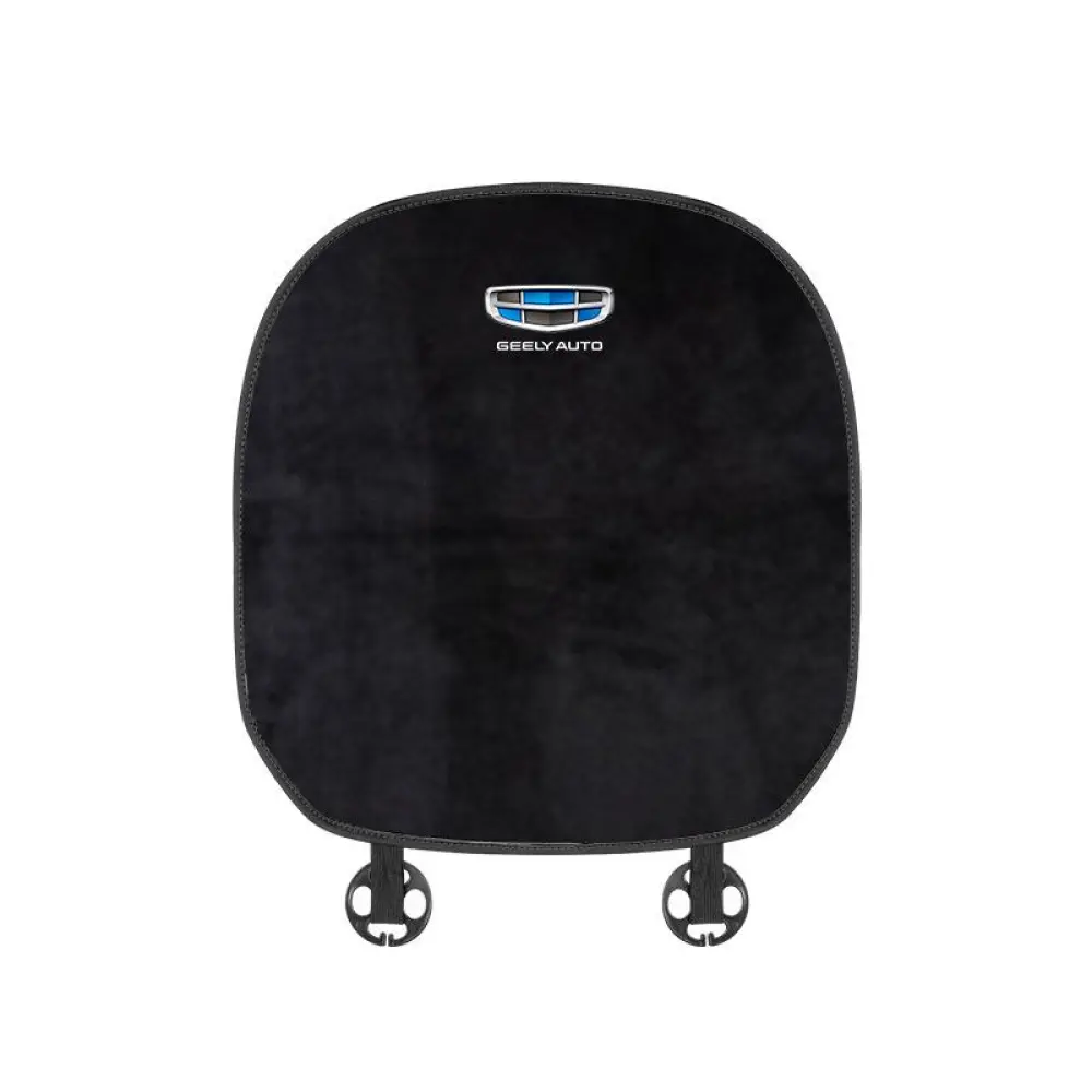 Suitable For Geely Car Flannel Back Cushion Black