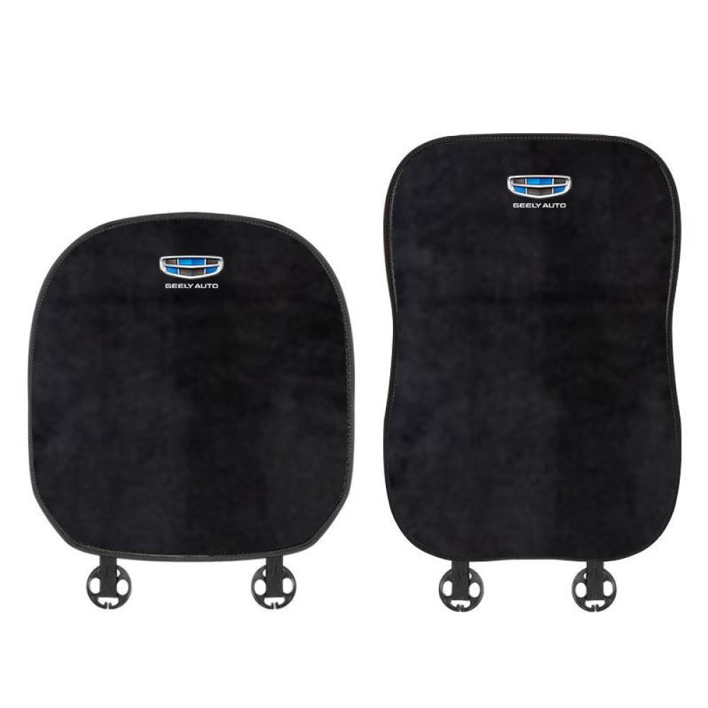 Suitable For Geely Car Flannel Back Cushion Black