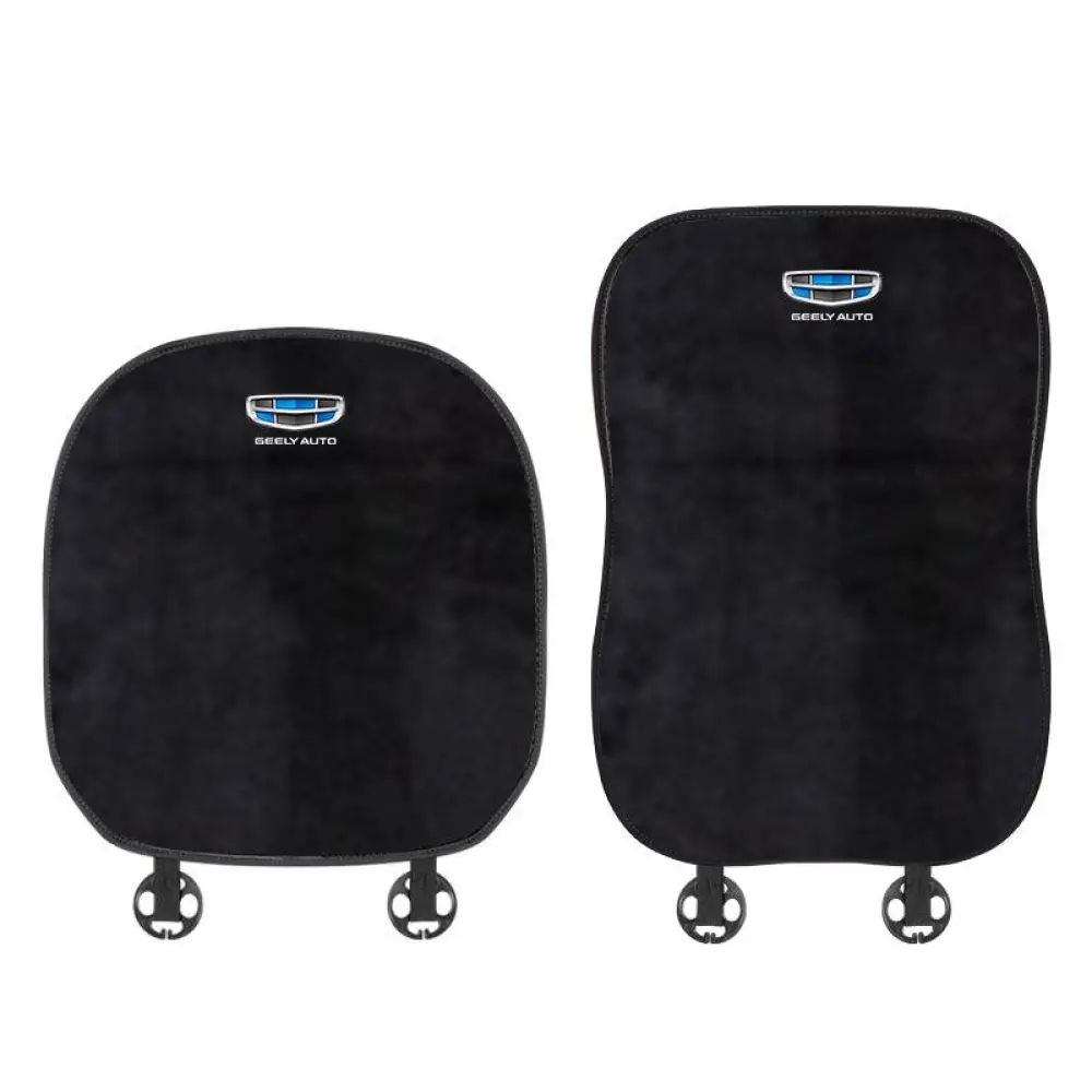 Suitable For Geely Car Flannel Back Cushion Black