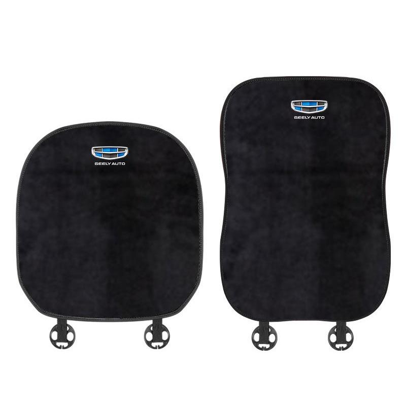 Suitable For Geely Car Flannel Back Cushion Black