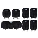 Suitable For Geely Car Flannel Back Cushion Black