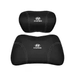 Suitable For Hyundai Car Nappa Memory Foam Seat Headrest Lumbar Pillow Black