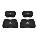 Suitable For Hyundai Car Nappa Memory Foam Seat Headrest Lumbar Pillow Black