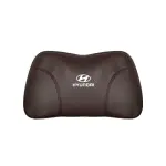 Suitable For Hyundai Car Nappa Memory Foam Seat Headrest Lumbar Pillow Brown