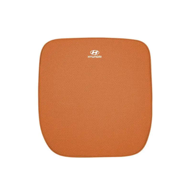 Suitable For Hyundai Car Nappa Memory Foam Seat Headrest Lumbar Pillow Orange