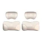 Suitable For Hyundai Car Nappa Memory Foam Seat Headrest Lumbar Pillow White