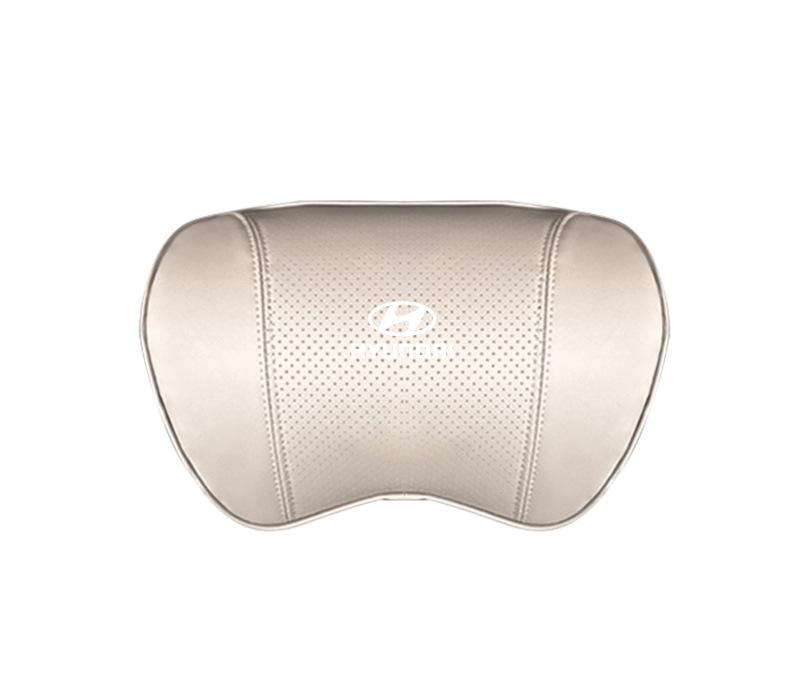 Suitable For Hyundai Car Nappa Memory Foam Seat Headrest Lumbar Pillow White