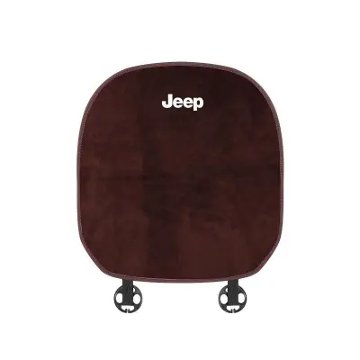 Suitable For Jeep Car Flannel Back Cushion Seat Cushion Brown 02