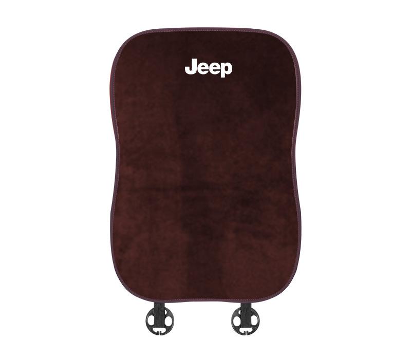 Suitable For Jeep Car Flannel Back Cushion Seat Cushion Brown