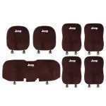 Suitable For Jeep Car Flannel Back Cushion Seat Cushion Brown